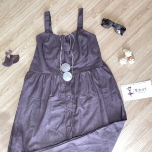 Vestido Betânia - Marrom